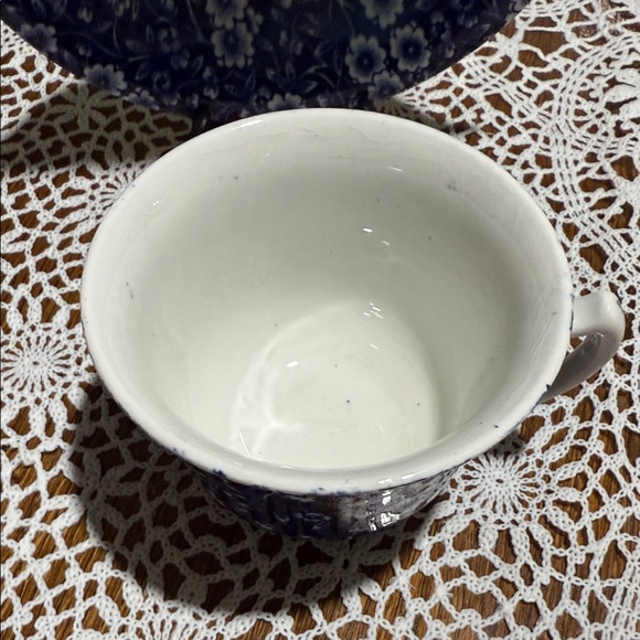 Blue Floral Tea Cup and Saucer Set - Picture 3 of 7